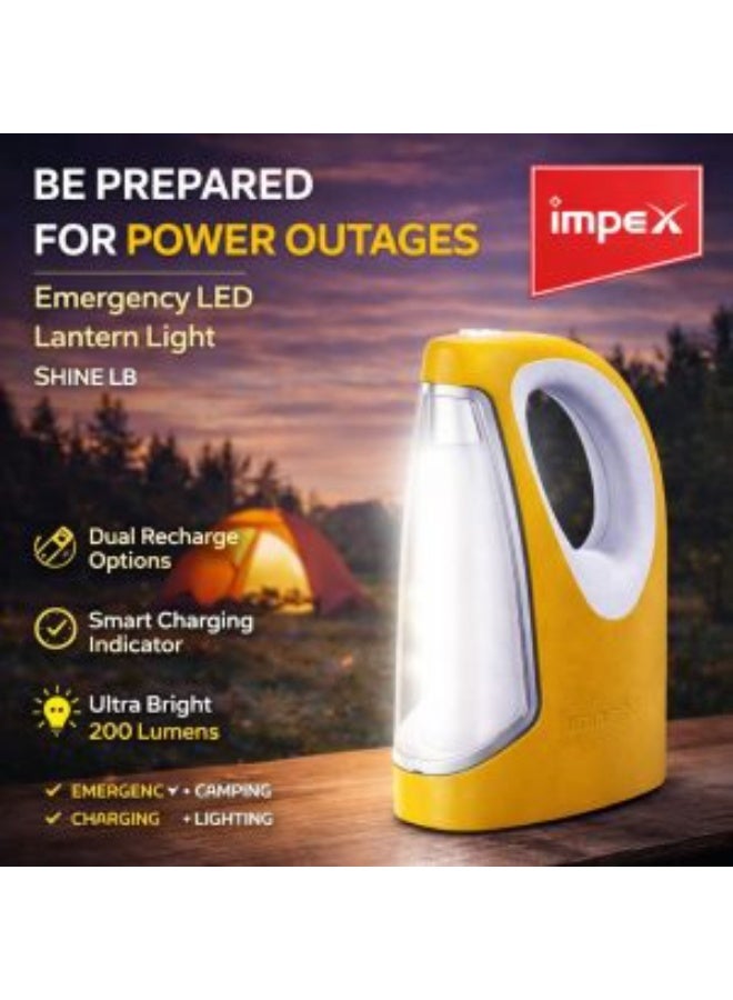 Impex Rechargeable LED Emergency Lantern Light Shine LB Portable - Image 1
