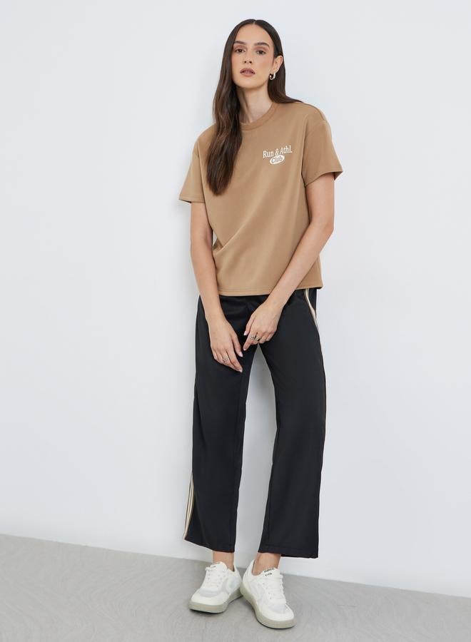 Styli Mid Rise Straight Fit Ankle Length Pants - Image 1
