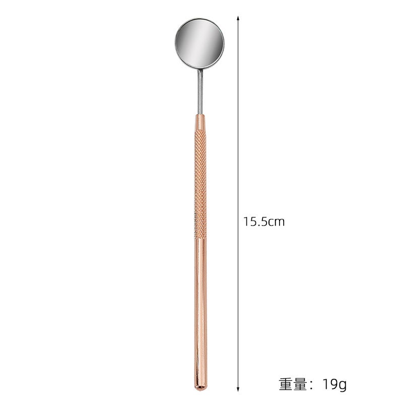 Beauty Tools Eyelash Mirror Small Round Mirror Grafting False Eyelashes Makeup Mirror Stainless Steel Dentist Oral Mirror - Image 5