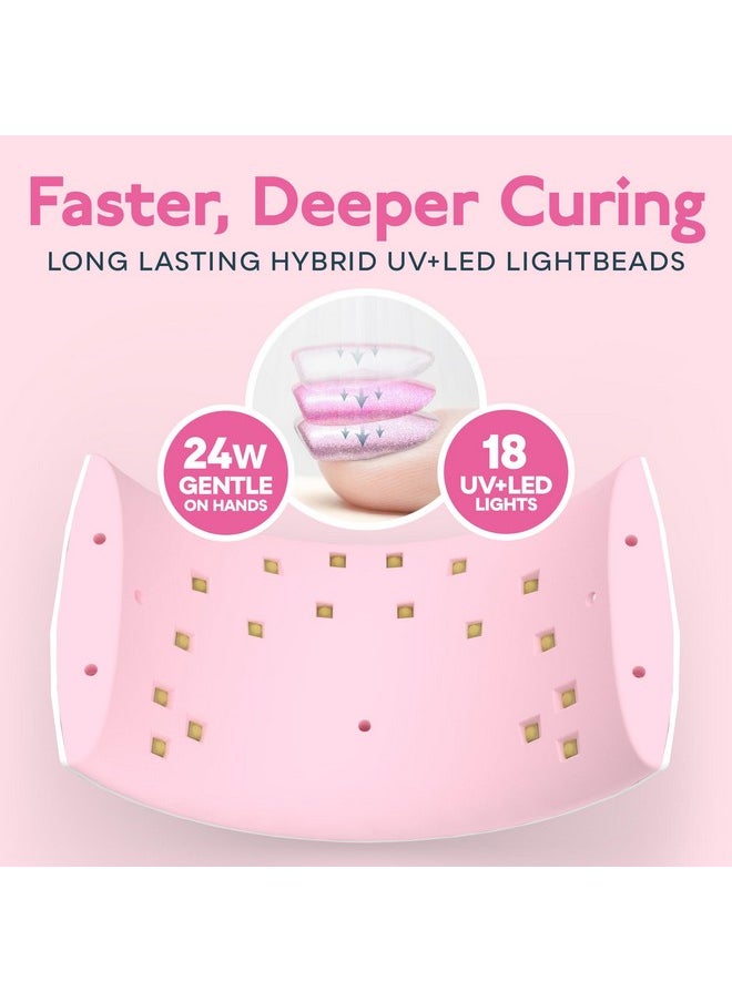 SUNUV - SUNUV UV LED Nail Lamp, Nail Dryer for Gel Nail Polish UV Light for Nails with Sensor 2 Timers SUN9C Pink Gift for Women Girls - Image 1