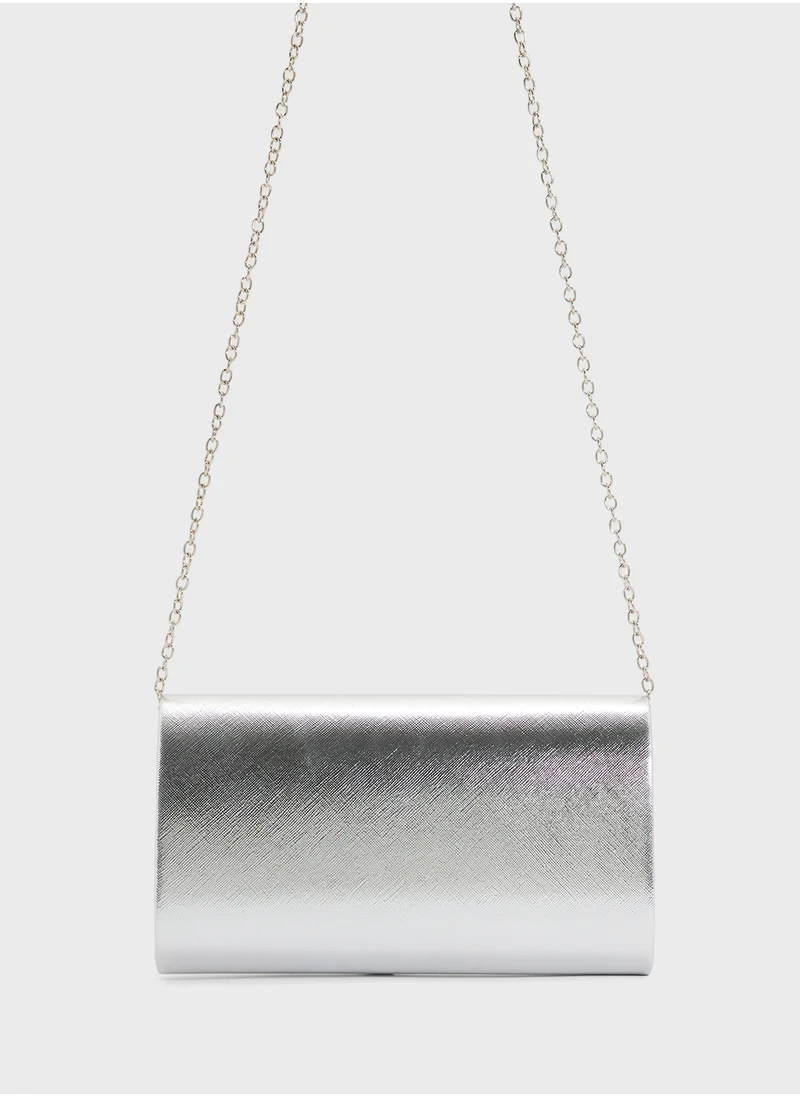 Ella Limited Edition Metal Edge Detail Clutch Bag