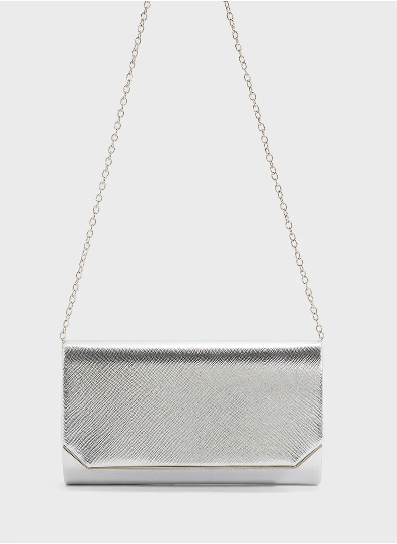 Ella Limited Edition Metal Edge Detail Clutch Bag