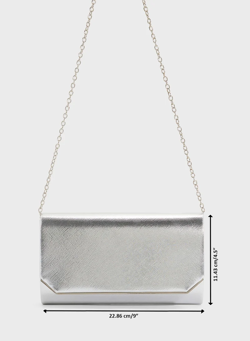 ايلا ليمتد اديشن Metal Edge Detail Clutch Bag