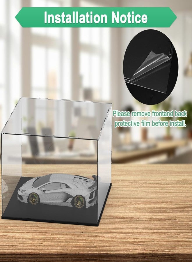 M METERXITY Clear Acrylic Display Case, 12 x 12 x 8 Inch Assemble Clear Acrylic Display Box Dustproof for Action Figures/Model/Statues/Collectibles/Doll/Toys/Home Storage - Image 4