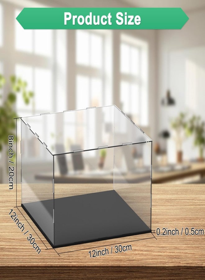 M METERXITY Clear Acrylic Display Case, 12 x 12 x 8 Inch Assemble Clear Acrylic Display Box Dustproof for Action Figures/Model/Statues/Collectibles/Doll/Toys/Home Storage - Image 3
