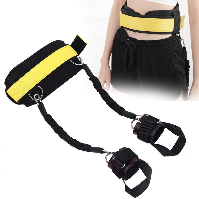 woobles Bounce Trainer Training Device Leg Strength Vertical Jump Trainer Freedom Combination Equipment, Vertical Jumping Trainer Jump Resistance Bands System Horizontal Leaping Fitness(yellow) - Image 5