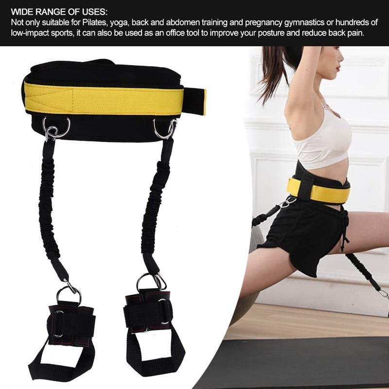 woobles Bounce Trainer Training Device Leg Strength Vertical Jump Trainer Freedom Combination Equipment, Vertical Jumping Trainer Jump Resistance Bands System Horizontal Leaping Fitness(yellow) - Image 3