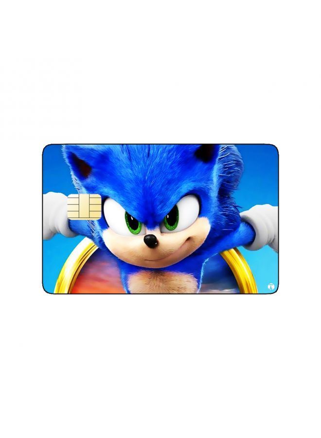 RKN PRINTED BANK CARD STICKER Animation Sonic The Hedgehog By Sega - Image 1