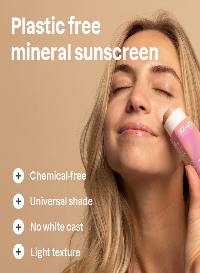 ATTITUDE Oceanly Tinted Oil Stick with SPF 30, EWG Verified, Plastic-Free, Broad Spectrum UVA/UVB Protection with Zinc Oxide, Universal Tint, Unscented, 0.3 Ounce - Image 2