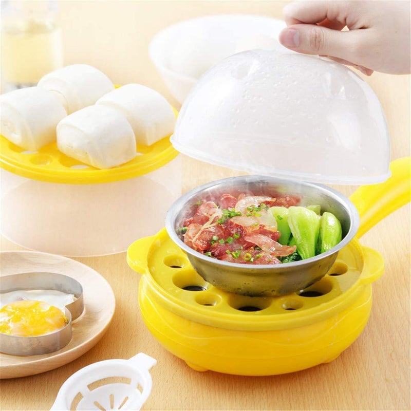 ERICHSEN Egg Steamer Egg Boiler Mini Electric Egg Frying pan Automatic Baby Steamed Custard Egg Machine Multi Functional Egg Boiler 7 Eggs Capacity  - Image 2