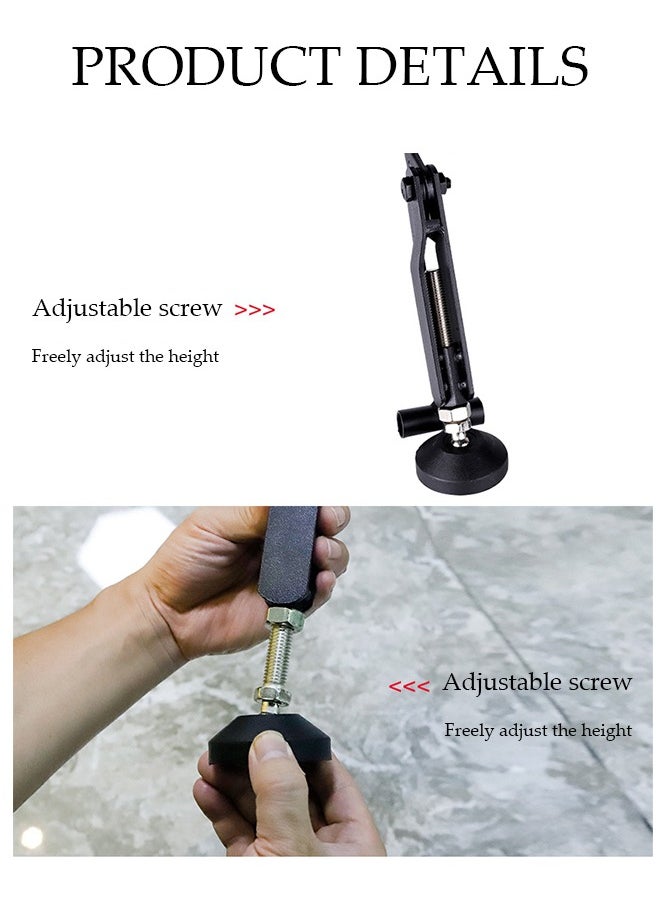 DUNISO - Motorcycle Rear Wheel Lift Stand, Foldable Rear Wheel Support Frame,Motorcycle Support Stand，Portable Adjustable Height, With Universal Anti Slip Base, Suitable For Most Motorcycle, Black - Image 1