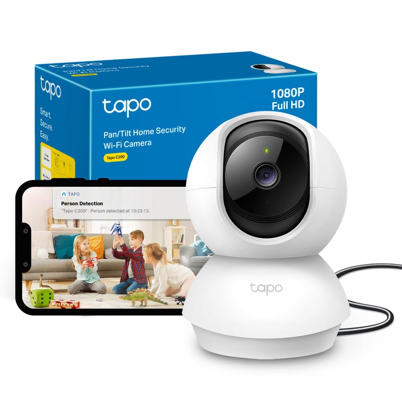 Tapo C200 Full HD Pan/Tilt Indoor Security Camera Pet Camera House Security - Image 1