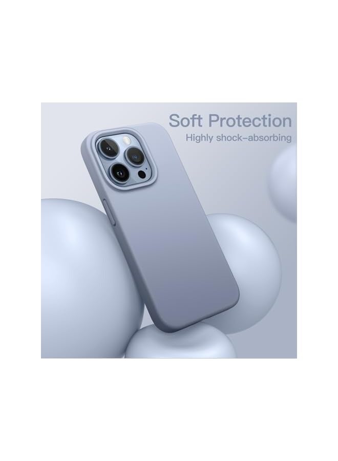 Jetech Silicone Case for iPhone 13 Pro Max 6.7-Inch, Silky-Soft Touch Full-Body Protective Phone Case, Shockproof Cover with Microfiber Lining (Sierra Blue) - Image 4