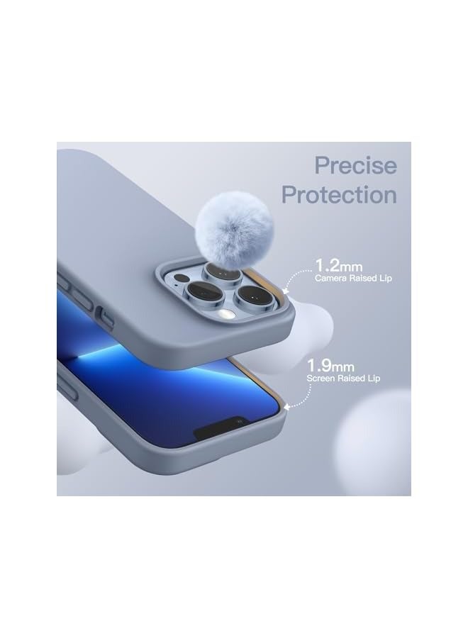 Jetech Silicone Case for iPhone 13 Pro Max 6.7-Inch, Silky-Soft Touch Full-Body Protective Phone Case, Shockproof Cover with Microfiber Lining (Sierra Blue) - Image 5