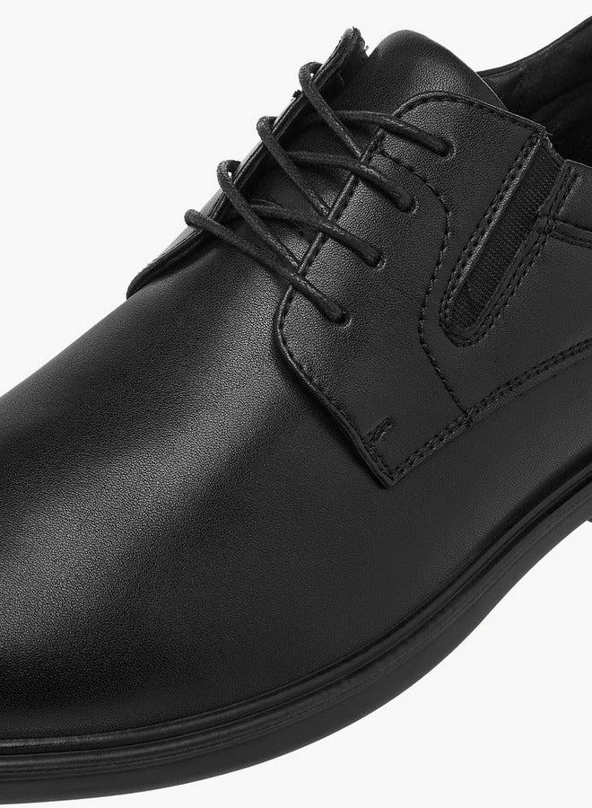 LBL by Shoexpress Textured Lace-Up Derby Shoes - Image 4