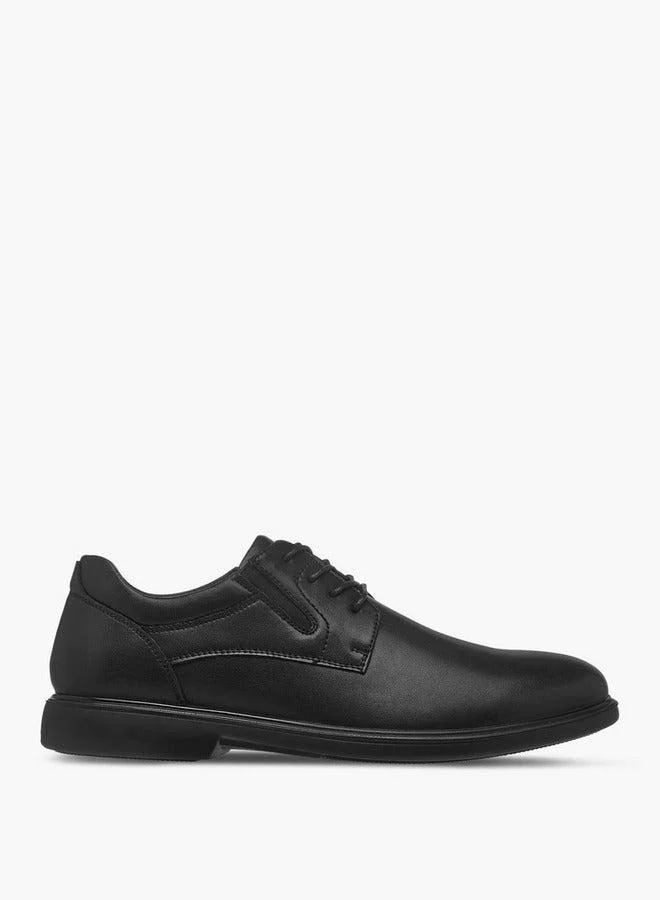 LBL by Shoexpress Textured Lace-Up Derby Shoes