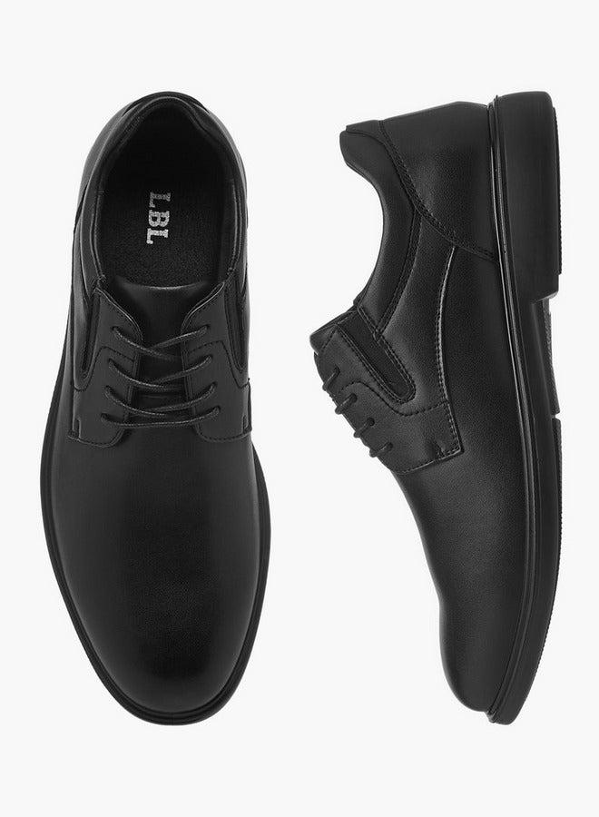 LBL by Shoexpress Textured Lace-Up Derby Shoes - Image 3