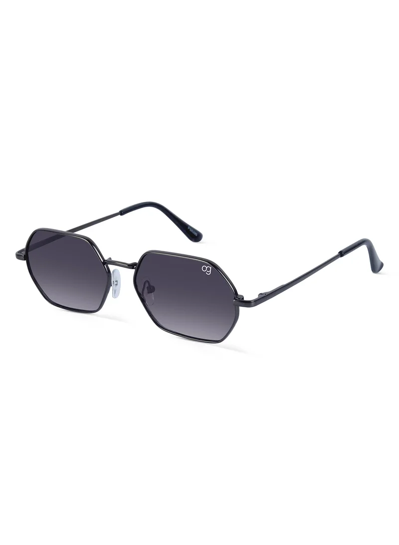 Woggles Sirius Copper Hexagonal Sunglasses |Men & Women|100% UV Protection