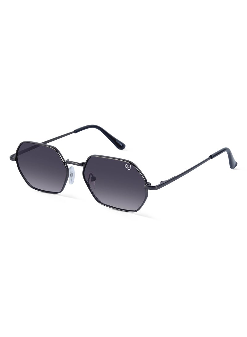 Woggles Sirius Copper Hexagonal Sunglasses |Men & Women|100% UV Protection - Image 1