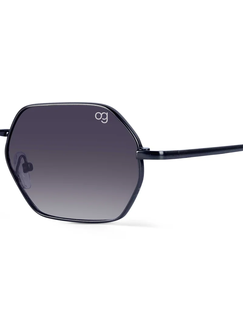 Woggles Sirius Copper Hexagonal Sunglasses |Men & Women|100% UV Protection