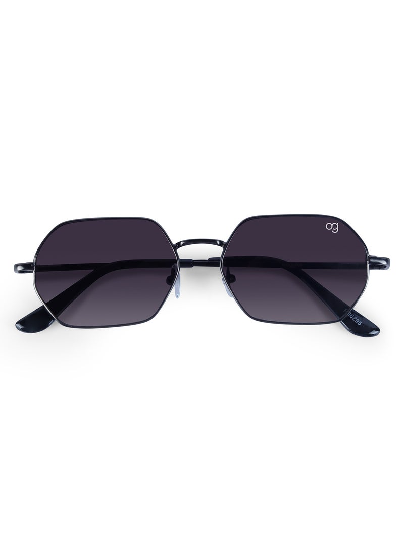 Woggles Sirius Copper Hexagonal Sunglasses |Men & Women|100% UV Protection - Image 3