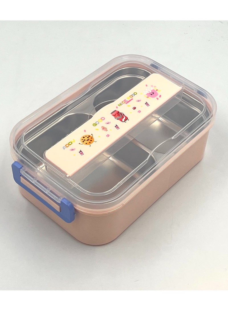 VIO Insulated Air Tight Lunch Box for Warm Food Stainless Steel Container Lunch Box Tiffin Box Snacks Box Pink  - Image 2
