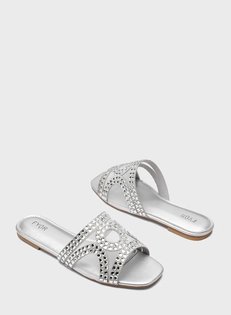 FYOR Open Toe Flat Sandals