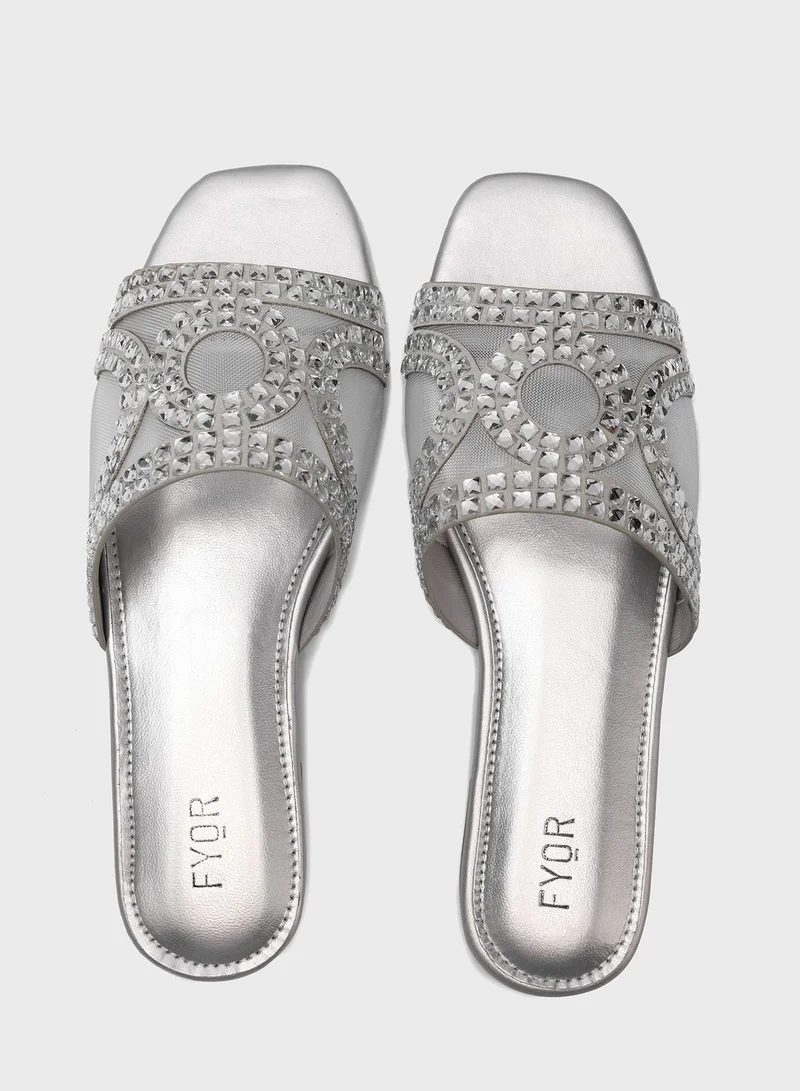 FYOR Open Toe Flat Sandals