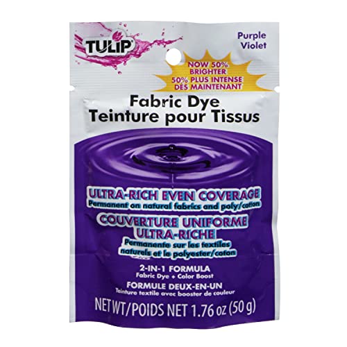 Tulip Permanent Fabric Dye Powder, Hot Dye Method for Vibrancy, Long-Lasting Color, Purple - Image 1