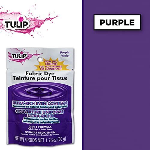Tulip Permanent Fabric Dye Powder, Hot Dye Method for Vibrancy, Long-Lasting Color, Purple - Image 3