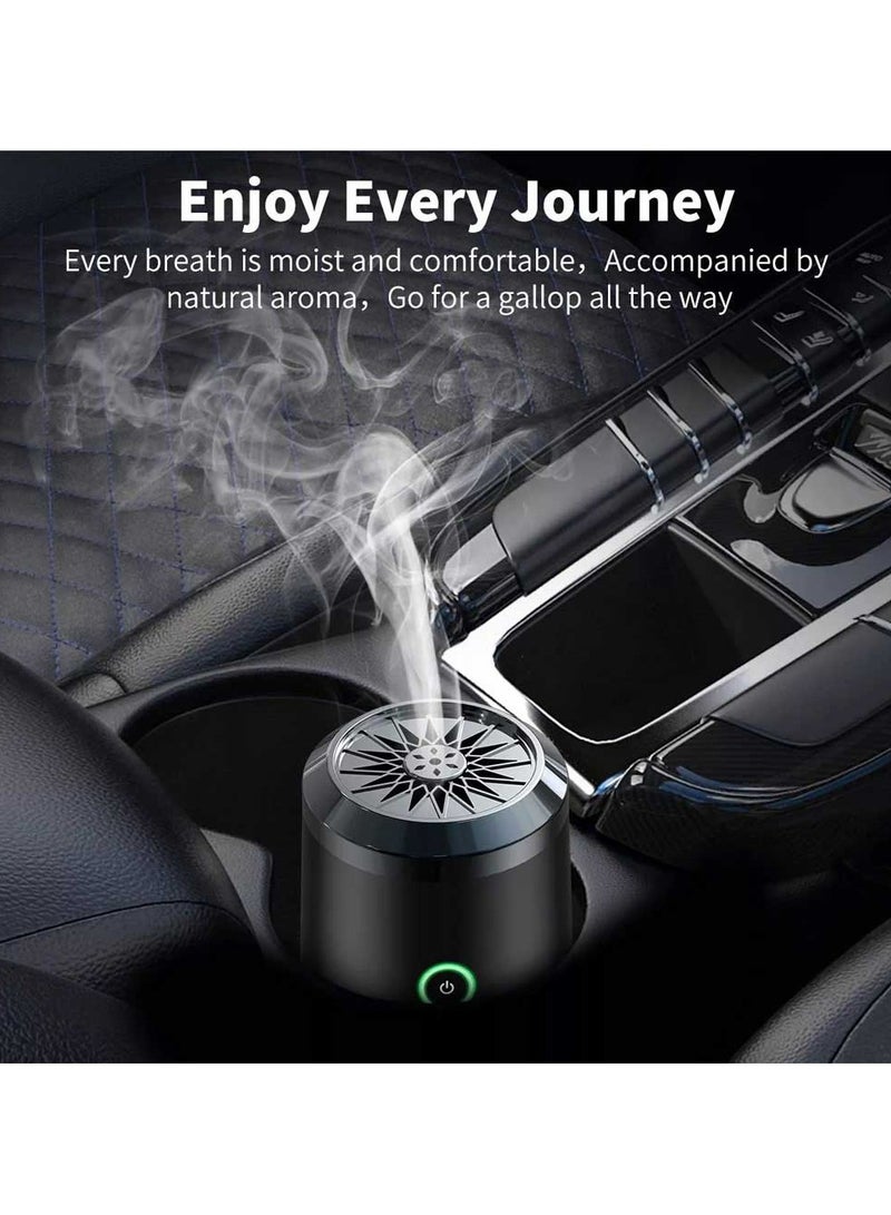 عود بخوان [ترقية] مبخرة ذكية صغيرة محمولة عبر USB قابلة لإعادة الشحن باللون الأسود - Image 4