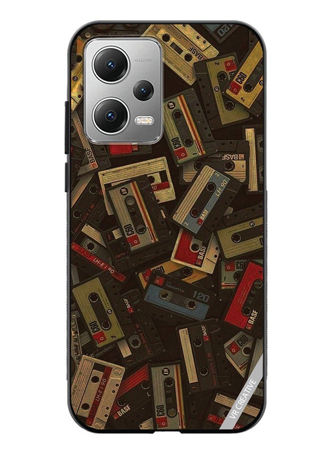 VR CREATIVE Protective Case Cover For Xiaomi Redmi Note 12 Music Carrds Design Multicolour - Image 1