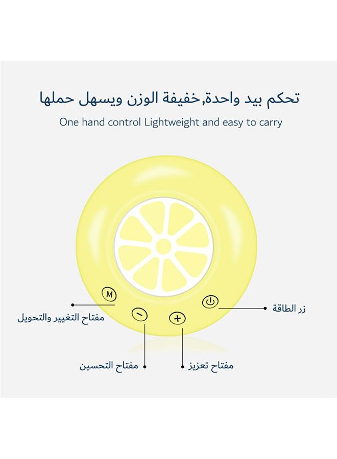مضخة حليب كهربائية مزدوجة منخفضة الضوضاء - لون أصفر