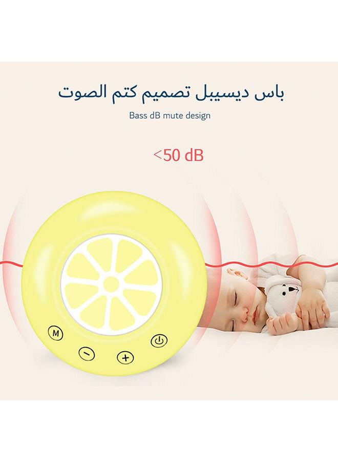 مضخة حليب كهربائية مزدوجة منخفضة الضوضاء - لون أصفر