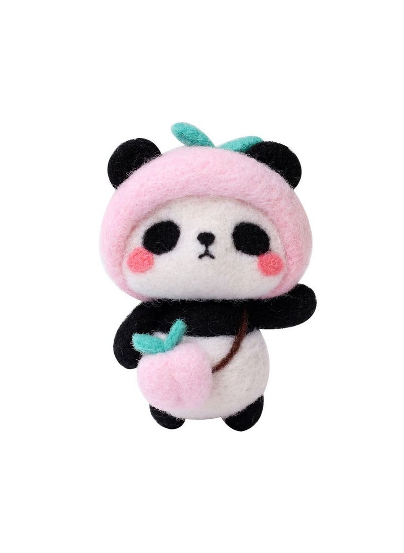 دبليو أيه أو كي أن إبرة تلبيد الباندا كرافت صوف كيت فتاة الوسائد هدايا للأطفال بنات صديقة النساء في عيد ميلاد عيد الحب وهدايا الحفلات - Image 2