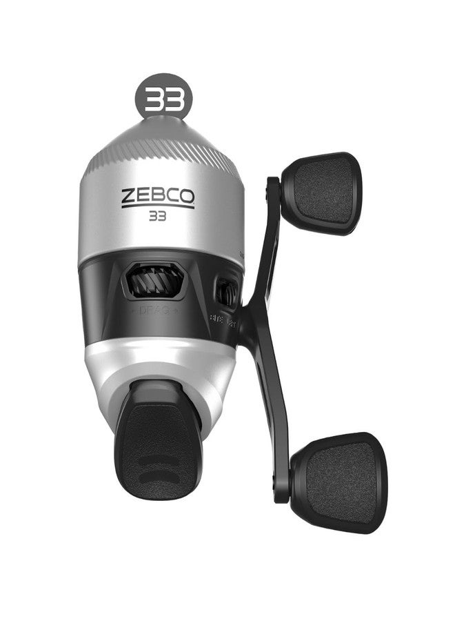 Zebco 33 Spincast Fishing Reel, Changeable Right or Left-Hand Retrieve, Built-in Bite Alert, All-Metal Gears, Pre-Spooled Cajun Line - Image 1