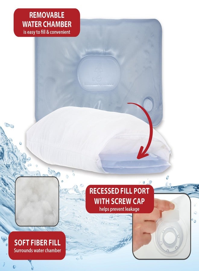 Core Products Tri-Core Water Pillow, Adjustable Cervical Support, Recessed Center, Easy Fill Spout - Image 5