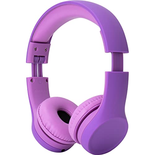Snug Play+ Kids Headphones – Volume Limited 93dB for Safe Listening – Foldable, Durable Headphones for Toddlers, Boys & Girls – Tangle-Free Cord – Ideal for Travel, School, Tablets - Purple - Image 2