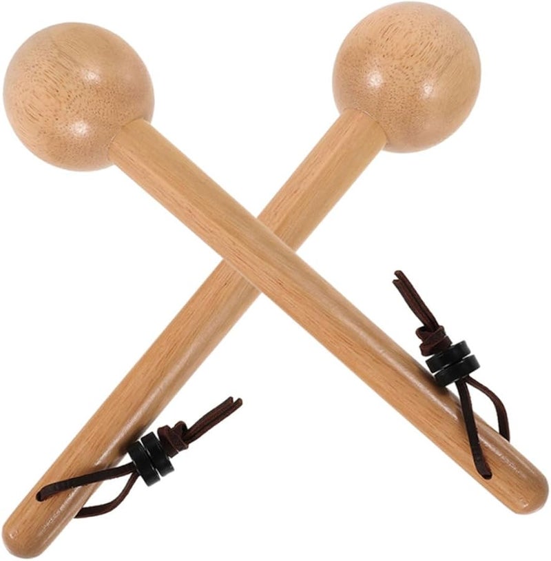 Sosoport 2Pcs Durable Wooden Baseball Softball Glove Shaping Mallet Tool for Catchers Mitt - Image 2