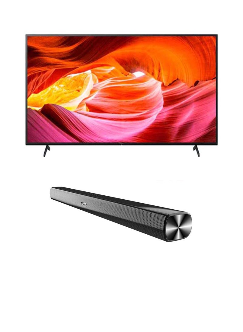 Sony 50 Inch 4K HDR Google TV In 4K With A Billion Colors And Dolby Audio-2022 Model With JVC Soundbar KD-50X75K +TH-N322B Black - Image 1