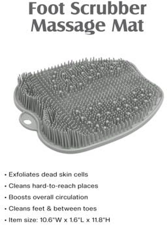 ZENVY Foot Bath Tub and Silicone Foot Scrubber Massage Mat Set for Soothing at-Home Relaxation (Foot Bath & Scrubber Mat) - Image 5