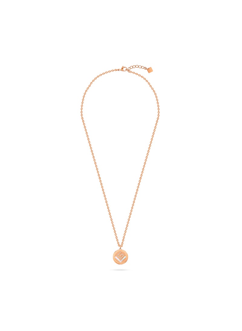 Guy Laroche - Diane Rose Gold Plated Crystal/MOP Necklce for WomenGLJLN0001311 - Image 1