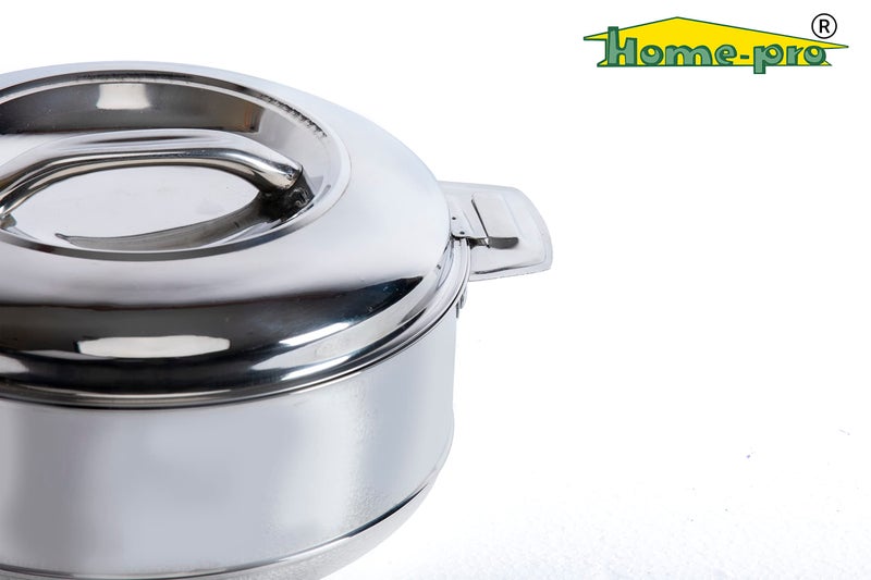 Home Pro Home-pro High Grade Stainless Steel Classy Casserole & Serving Bowl |Hotpot| Double Wall Insulated | hot and Cold | Keeps Food Fresh | Food Safe (10000ML)  - Image 5