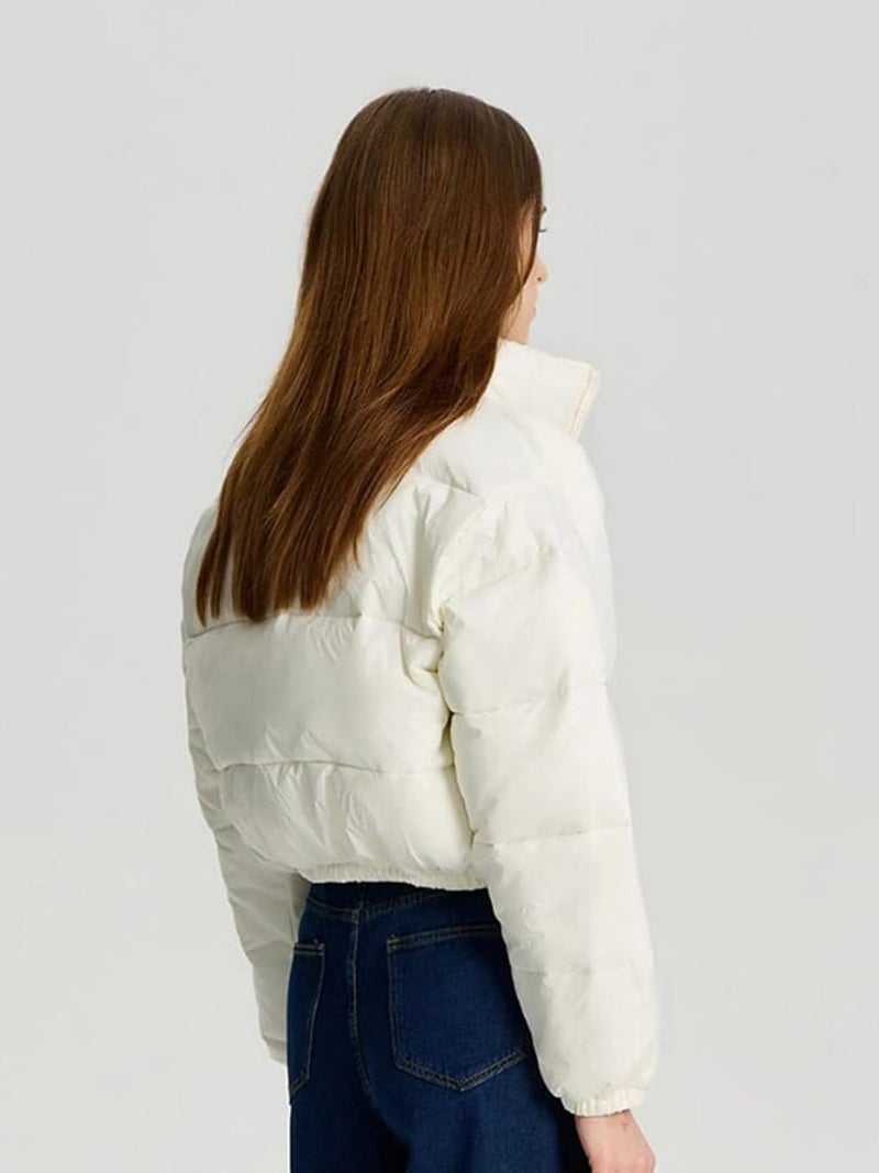 KOTTY Women Full Sleeve Solid Puffer Jacket - Image 3