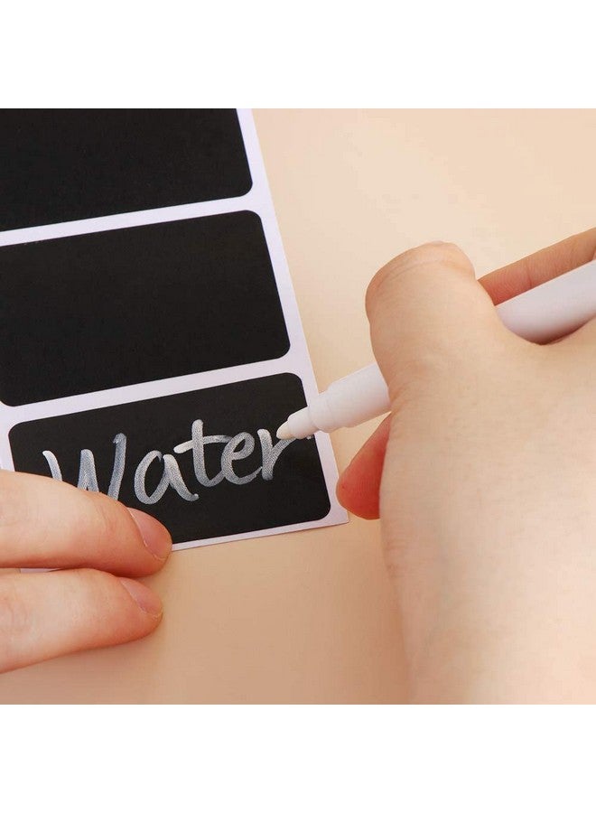Mimeile Chalkboard Sticker Label Black Rectangle Coding Roll Labels 300 Pcs Removable Write-On Reusable Waterproof For Kitchen Containers Jar Storage Bins Office Craft - Image 4