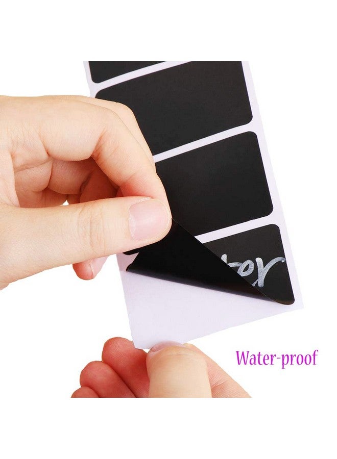 Mimeile Chalkboard Sticker Label Black Rectangle Coding Roll Labels 300 Pcs Removable Write-On Reusable Waterproof For Kitchen Containers Jar Storage Bins Office Craft - Image 3