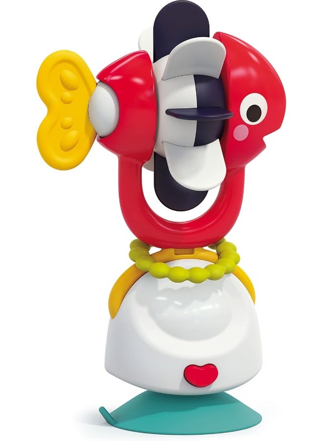 HOLA 2In1 Highchair Toys & Baby Rattle Toys Fish, Mealtime Toys, Teething Relief, Fine Motor Skills, Bright Colors, Sensory Toys, Baby Toys, Teether, Baby Rattle, Animal Rattle, Suction Toys 6M+ - Image 1