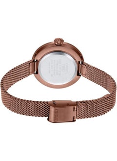 CASIO Casio Watch for Women LTP-E154MR-9ADF Analog Stainless Steel Mesh Band Rose Gold  - Image 4