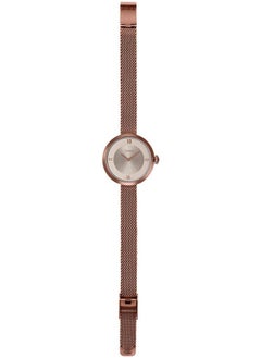 CASIO Casio Watch for Women LTP-E154MR-9ADF Analog Stainless Steel Mesh Band Rose Gold  - Image 5
