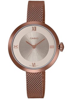 CASIO Casio Watch for Women LTP-E154MR-9ADF Analog Stainless Steel Mesh Band Rose Gold  - Image 1